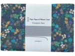 1 m fabric coupon ex2340 blue green mini floral