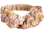 crossed headband ikat ocre