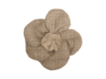 Mini Flower petal hair slide copper linen
