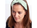 crossed headband gaze vert d'eau