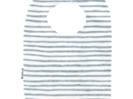 Bib - Baby size striped blue gray glitter