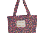 Foldable tote bag hippie fleurie
