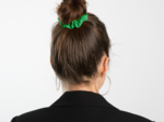 Small scrunchie bright green