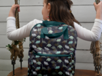 Gaby small backpack jurassic dino marine