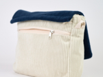 Large shoulder bag base white large corduroy