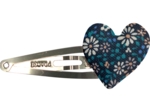 Heart hair-clips paquerette marine