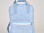 Gaby small backpack sky blue gingham