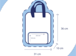 Foldable rucksack Gaby palmeraie