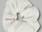 Scrunchie white corduroy