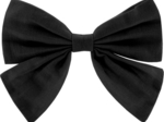 Bow tie hair slide black