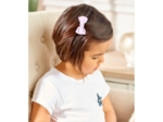 Small bow hair slide light pink