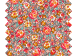 Cotton fabric peach flower