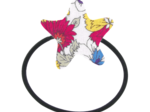 Pony-tail elastic hair star tutti fleuri
