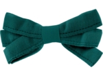 Ribbon bow hair slide emerald green
