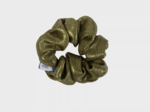 Small scrunchie olive lurex