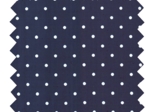 Cotton veil fabric navy blue spots