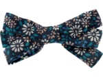 Ribbon bow hair slide paquerette marine