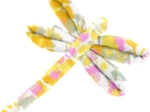 Dragonfly hair slide mimosa jaune rose
