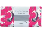 Coupon tissu 50 cm ex2440 fuchsia cotton flower