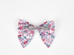 Bow tie hair slide rose grenadine