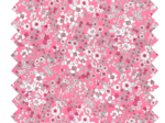 Cotton fabric pink violette