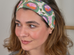 Stretch jersey headband  fleur de thé