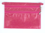 Aloïs flat pouch fuchsia pailleté