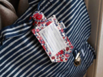 Luggage Tag rouge corolle