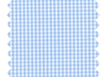Coated fabric sky blue gingham