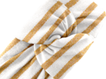 Large Crossed Headband rayé or blanc