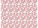 Cotton fabric ex2601 red dotted flowers