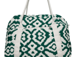 Bowling bag  jacquard vert