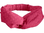 crossed headband plumetis rose fuchsia