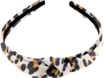 bow headband leopard