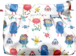 Pleated clutch bag petits monstres