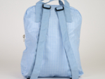 Gaby small backpack sky blue gingham