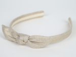 bow headband  glitter linen