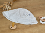 Sun Hat for baby starry white english embroidery 