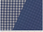 Cotton Fabric ex2441 blue gingham double gauze
