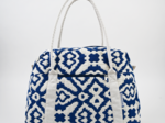 Bowling bag  jacquard bleu