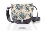Flap of small shoulder bag fleurs d'artifice