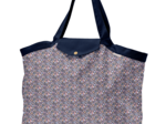 Tote bag with a zip seventies