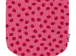 Flap of small shoulder bag ladybird gingham