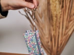 Keyring  wallet pastel fleuri
