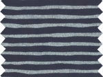 1 m fabric coupon striped silver dark blue