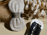 Noeud Anti-Glisse hair slide  glitter linen