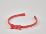 Thin headband coral lurex gauze