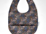 Coated fabric bib monet lilas