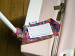 Luggage Tag hippie fleurie