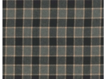 Flannel fabric black and sand tartan
